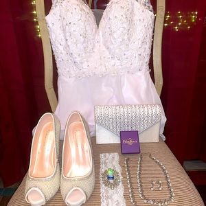 Sage Blue Collection lace wedding dress